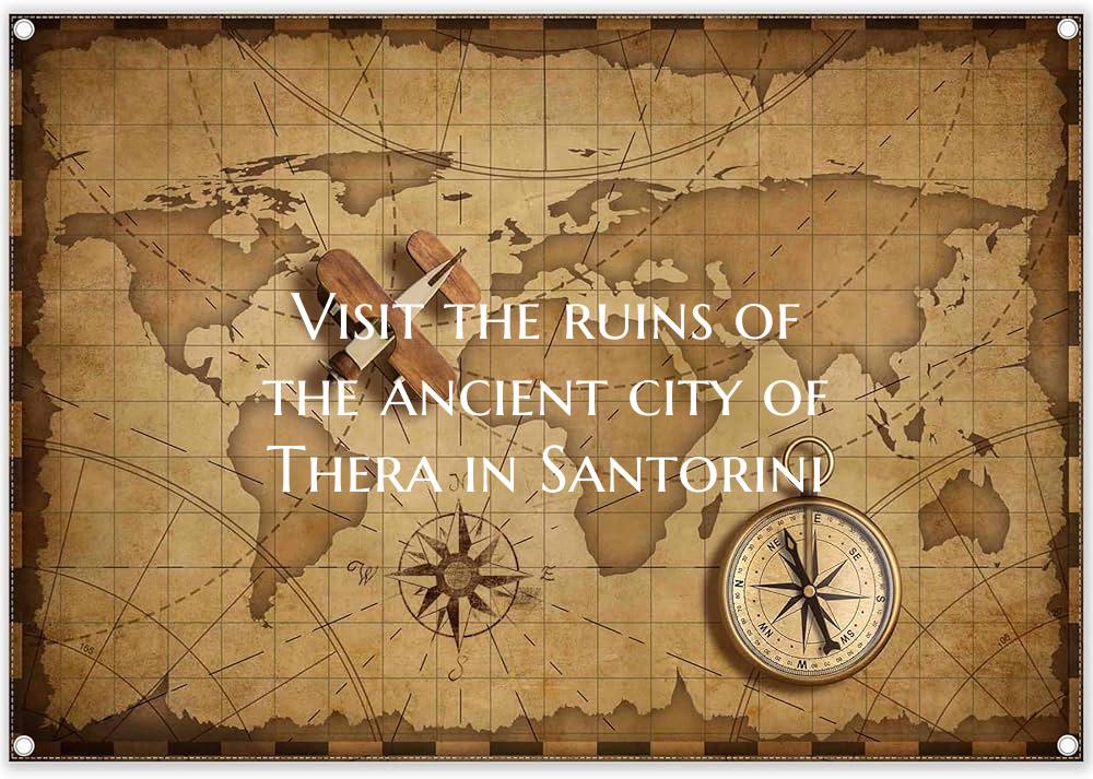 Visit the ruins of the ancient city of Thera in Sa...
